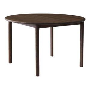 Smeđi okrugao proširiv blagovaonski stol od punog hrasta ø 120 cm Noor – Hammel Furniture