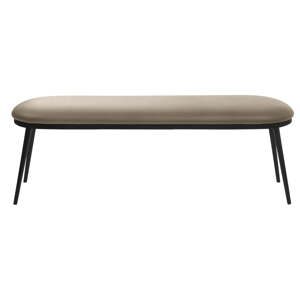 Bež klupa od imitacije kože Gain – Unique Furniture
