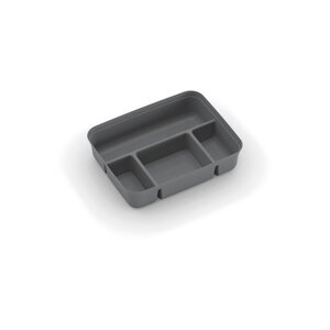 Siva plastična pregrada za kutiju za pohranu 31,5x24x7,5 cm K Latch Box – KIS