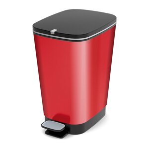 Crvena plastična kanta za smeće s pedalom 25 l Chic Bin – KIS
