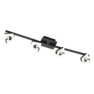 Crno-bijela LED stropna svjetiljka 9,5x78 cm Ray – Fischer & Honsel