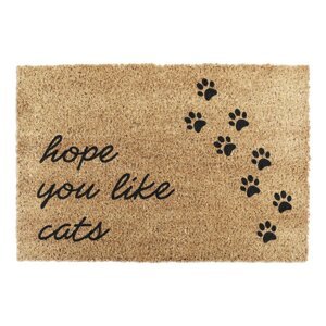 Otirač od kokosovih vlakana 40x60 cm Hope You Like Cats – Artsy Doormats