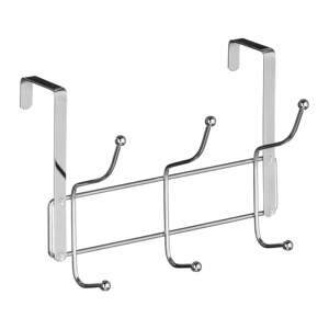 Metalna vješalica za vrata u srebrnoj boji 11 cm Chrome – Premier Housewares