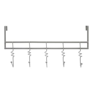 Siva metalna vješalica za vrata 46 cm Jaxen – Premier Housewares