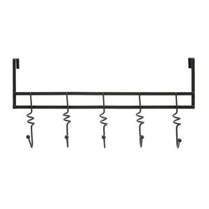 Crna metalna vješalica za vrata 46 cm Jaxen – Premier Housewares