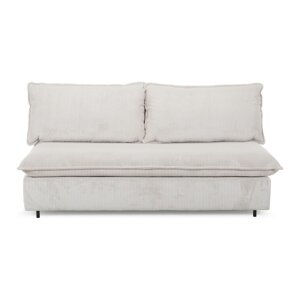 Bež sklopiva sofa od samta 184 cm Isadora – Bobochic Paris