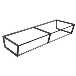 Crno željezno zidno postolje ispod umivaonika 120x20 cm Ska – Sapho