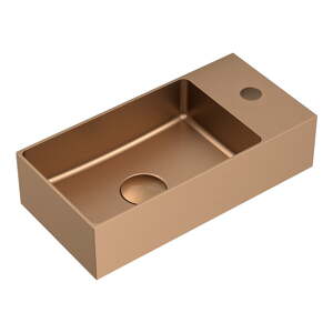 Umivaonik za WC od nehrđajućeg čelika u bakrenoj boji 36,5x18 cm Aurum – Sapho