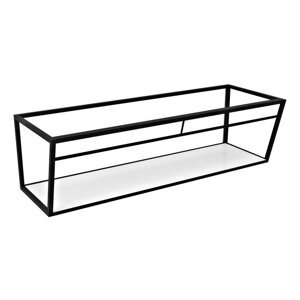 Bijelo/crno metalno zidno postolje ispod umivaonika 218x40 cm Aruba – Sapho