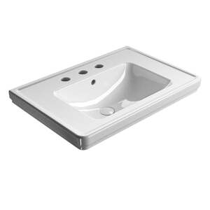 Bijeli keramički umivaonik 75x50 cm Classic – Sapho