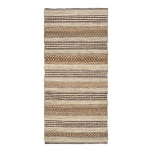 Smeđa ručno rađena staza od mješavine jute 80x180 cm Morena – House Nordic