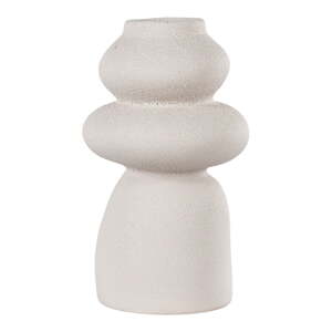 Krem vaza od kamenine (visina 26,5 cm) – House Nordic