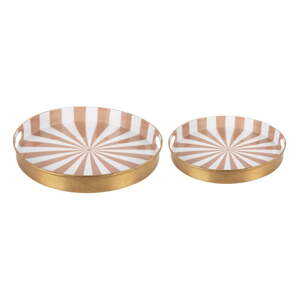 Metalni ukrasni pladnjevi 2 kom ø 31 cm Candy Swirl – PT LIVING