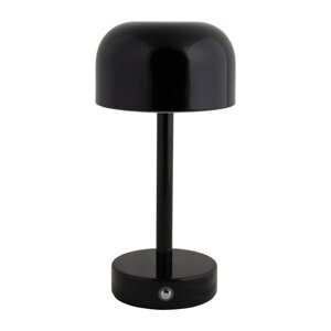 Crna LED stolna lampa s metalnim sjenilom (visina 24,5 cm) James – Leitmotiv