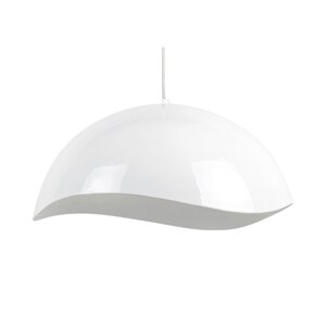 Bijela viseća svjetiljka s metalnim sjenilom ø 50 cm Waved – Leitmotiv