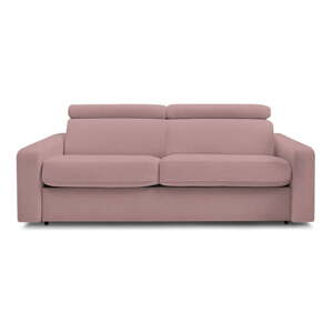 Ružičasta sklopiva sofa 215 cm Monaco – Bobochic Paris
