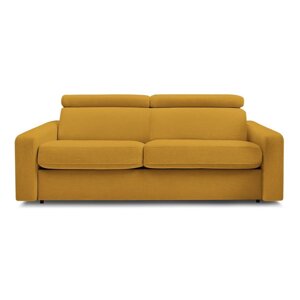 Senf žuta sklopiva sofa 215 cm Monaco – Bobochic Paris