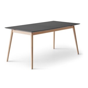 Proširiv blagovaonski stol s dodatnom pločom s crnom pločom stola 100x210 cm Meza – Hammel Furniture