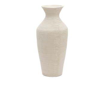 Krem ručno izrađena/visoka vaza (visina 72 cm) Pria – Kave Home