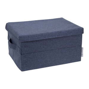 Plava tekstilna kutija za pohranu s poklopcem 35x19x26 cm Soft Storage – Bigso Box of Sweden
