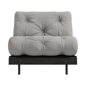 Siva fotelja Roots Black Night – Karup Design