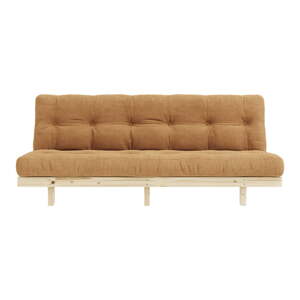 Senf žuta/svjetlo smeđa sofa od samta 200 cm Lean – Karup Design