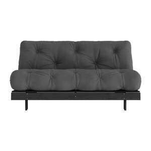 Tamno siva sklopiva sofa 160 cm Roots Black Night – Karup Design
