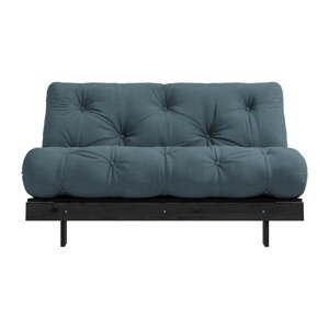 Petrolej zelena sklopiva sofa 140 cm Roots Black Night – Karup Design