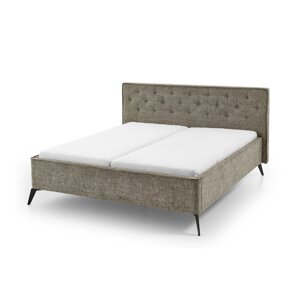 Tamno zeleni tapecirani bračni krevet 180x200 cm Alicante – Meise Möbel