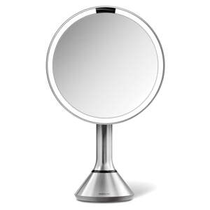 Kozmetičko ogledalo s osvjetljenjem/povećavajuće (5x) ø 20 cm Sensor – simplehuman