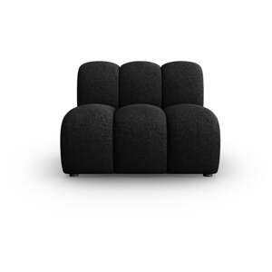 Crna/antracitno siva modularna sjedeća garnitura (srednji modul ) Lupine – Micadoni Home