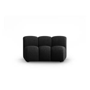 Crna/antracitno siva modularna sjedeća garnitura (srednji modul ) Lupine – Micadoni Home