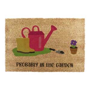 Otirač od kokosovih vlakana 60x90 cm Probably in the Garden – Artsy Doormats