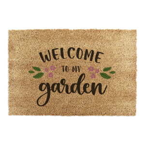 Otirač od kokosovih vlakana 60x90 cm Welcome to My Garden – Artsy Doormats