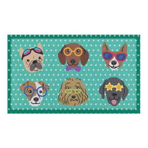 Otirač 40x70 cm Dogs on Polka Dots – Artsy Doormats