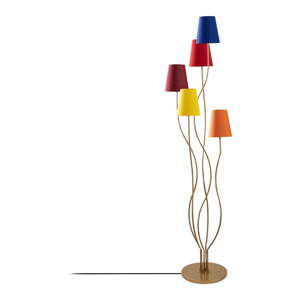 Stojeća svjetiljka s tekstilnim sjenilom (visina 160 cm) Bonibos – Opviq lights