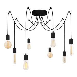 Crna viseća svjetiljka Kabluni – Opviq lights