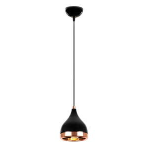Crna/u bakrenoj boji viseća svjetiljka ø 14 cm Yildo – Opviq lights