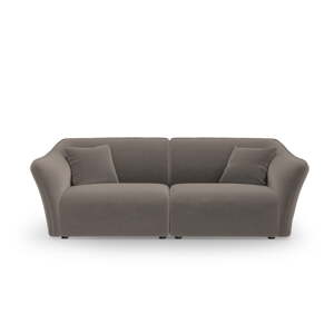 Smeđa baršunasta sofa 206 cm Tokyo – Cosmopolitan Design