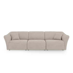 Bež sofa od bouclé tkanine 292 cm Tokyo – Cosmopolitan Design