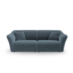 Plava baršunasta sofa 206 cm Tokyo – Cosmopolitan Design