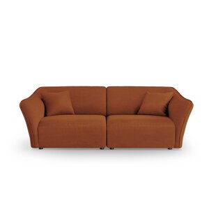 Ciglasta sofa od bouclé tkanine 206 cm Tokyo – Cosmopolitan Design