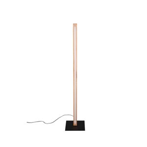 Crna/u prirodnoj boji LED stojeća svjetiljka (visina 115 cm) Bellari – Trio