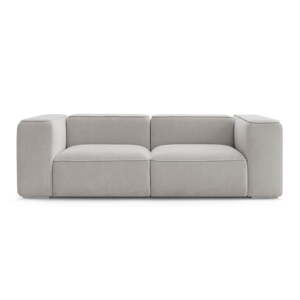 Svijetlo siva sofa 255 cm Zephyr – Bobochic Paris