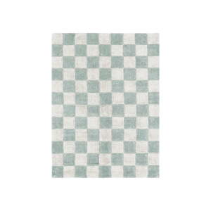 Svijetlo plavi/krem periv/ručno rađen pamučan tepih 120x160 cm Kitchen Tiles Blue Sage – Lorena Canals