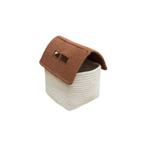 Krem tekstilna dječja kutija za pohranu 22x22x34 cm House Toffee – Lorena Canals