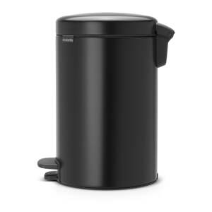 Mat crna željezna kanta za smeće s pedalom 12 l NewIcon – Brabantia