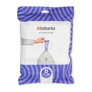 Vreće za smeće 40 kom 20 l PerfectFit D – Brabantia