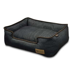 Tamno plavi krevet za pse 100x75 cm Lounge Bed Denim Medieval Blue / Dark Chocolate L – P.L.A.Y.