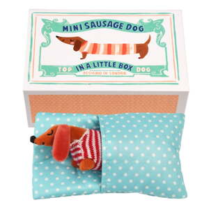 Plišana igračka Mini Sausage Dog in a Little Box – Rex London